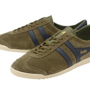 Gola Bullet Suede Trainer Khaki/Navy Mens Size 9